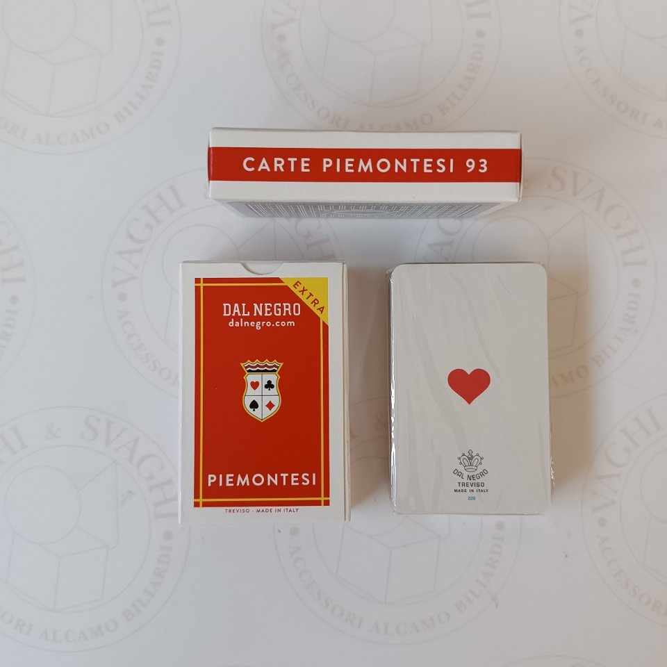 CARTE PIEMONTESI N. 93 EXTRA DAL NEGRO DA 40 CARTE