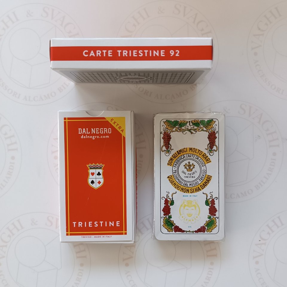 CARTE DA GIOCO DAL NEGRO TRIESTINE N. 92 EXTRA