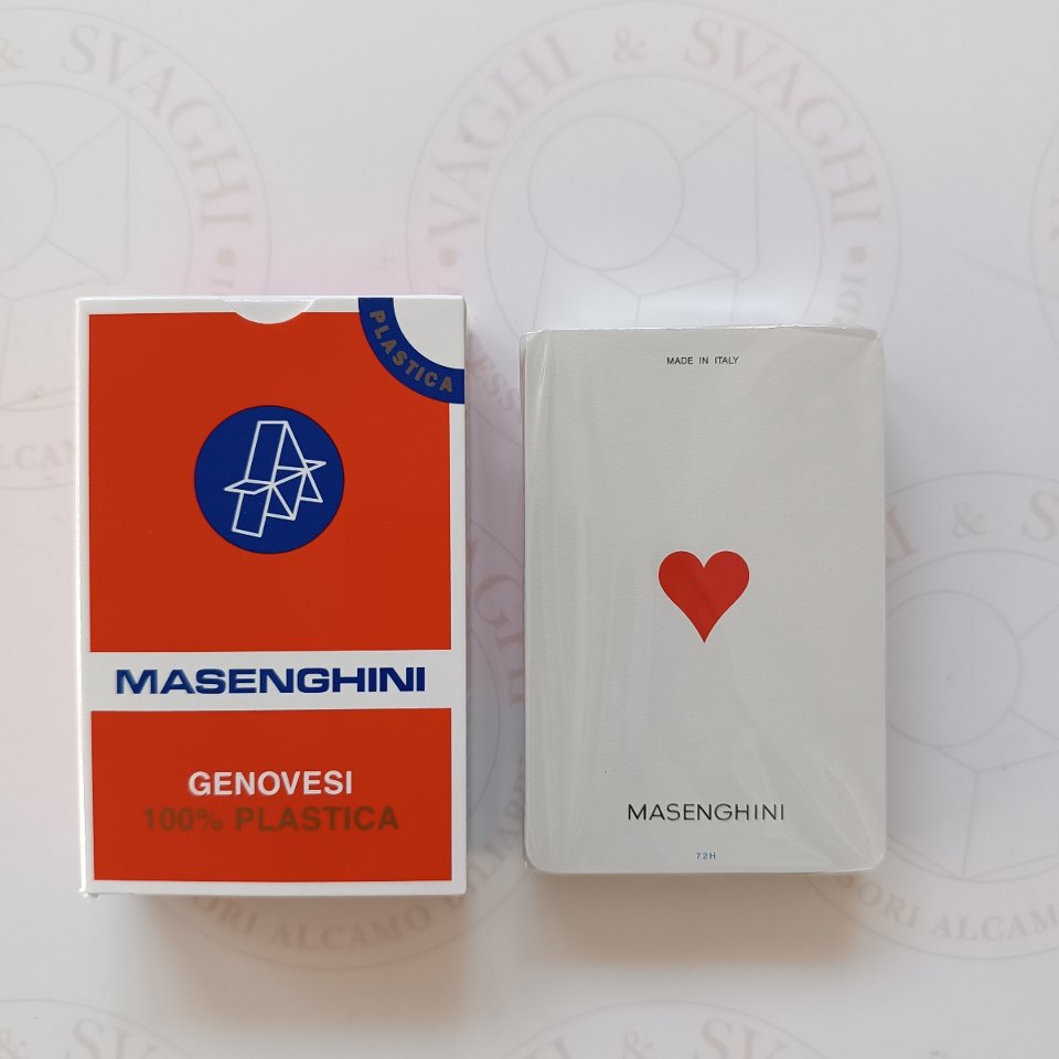 CARTE DA GIOCO MASENGHINI GENOVESI N. 22 PLASTICA