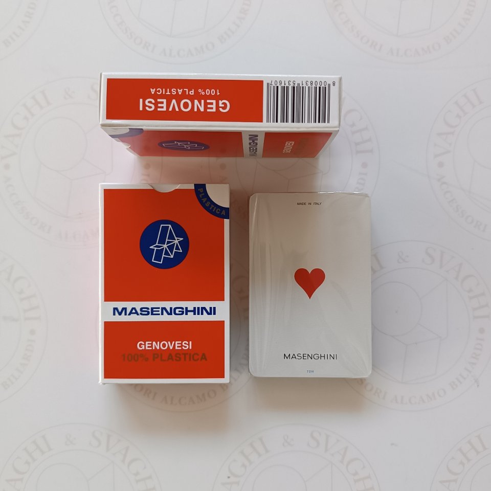 CARTE DA GIOCO MASENGHINI GENOVESI N. 22 PLASTICA