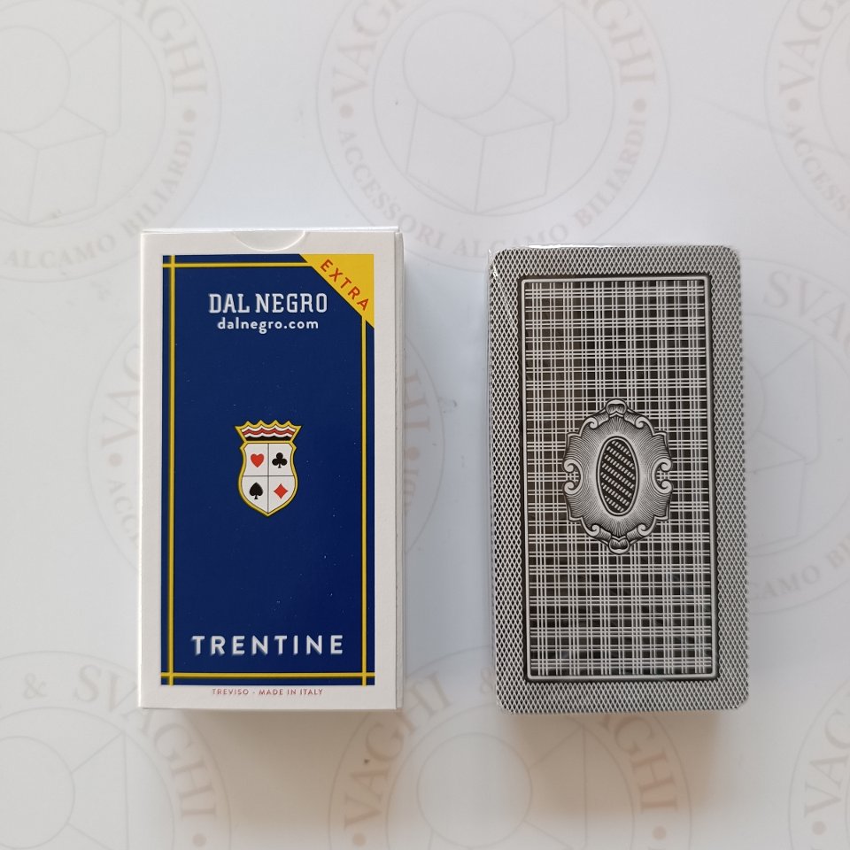 CARTE DA GIOCO DAL NEGRO TRENTINE N. 91 EXTRA  BLU