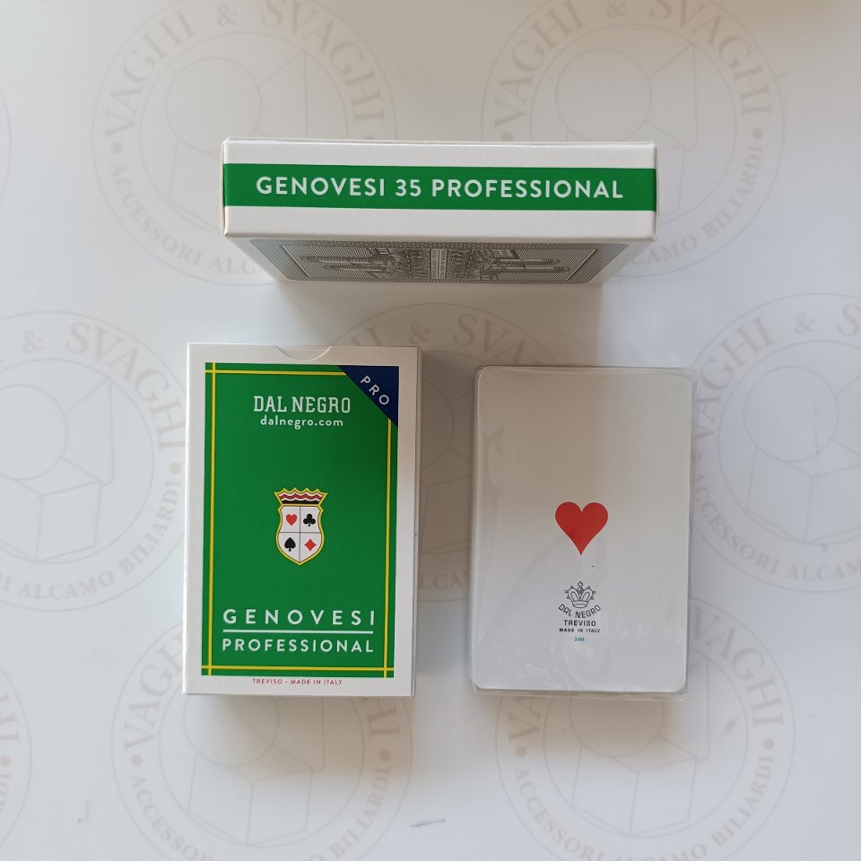 CARTE DA GIOCO DAL NEGRO GENOVESI DA 36 N. 35 PRO