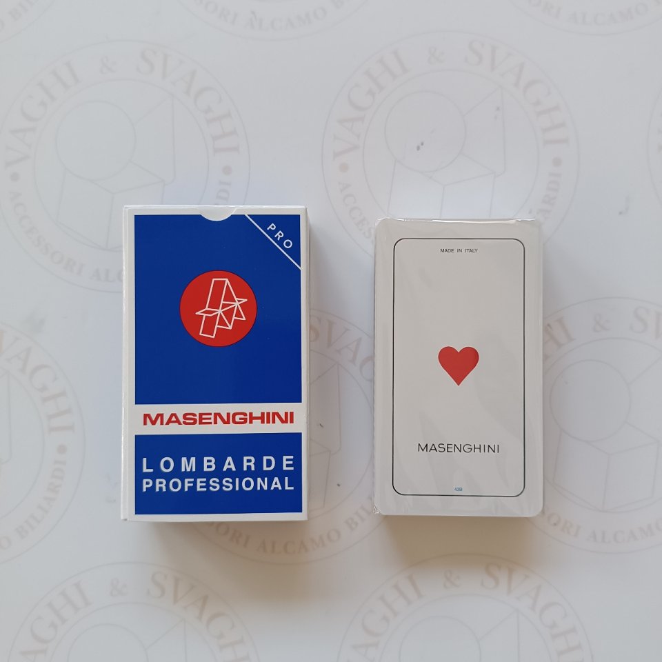 CARTE DA GIOCO MASENGHINI LOMBARDE N. 15  PLASTICA