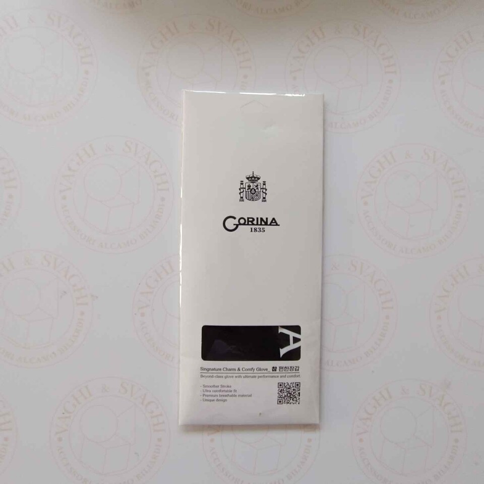 GUANTO DA BILIARDO GORINA MANO SX (MANCINO)  NERO