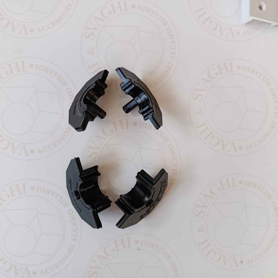 BOCCOLA NERA PER ASTA PASSANTE (LATO MANOPOLA) NORDITALIA EVO DIAMETRO 16 MM.