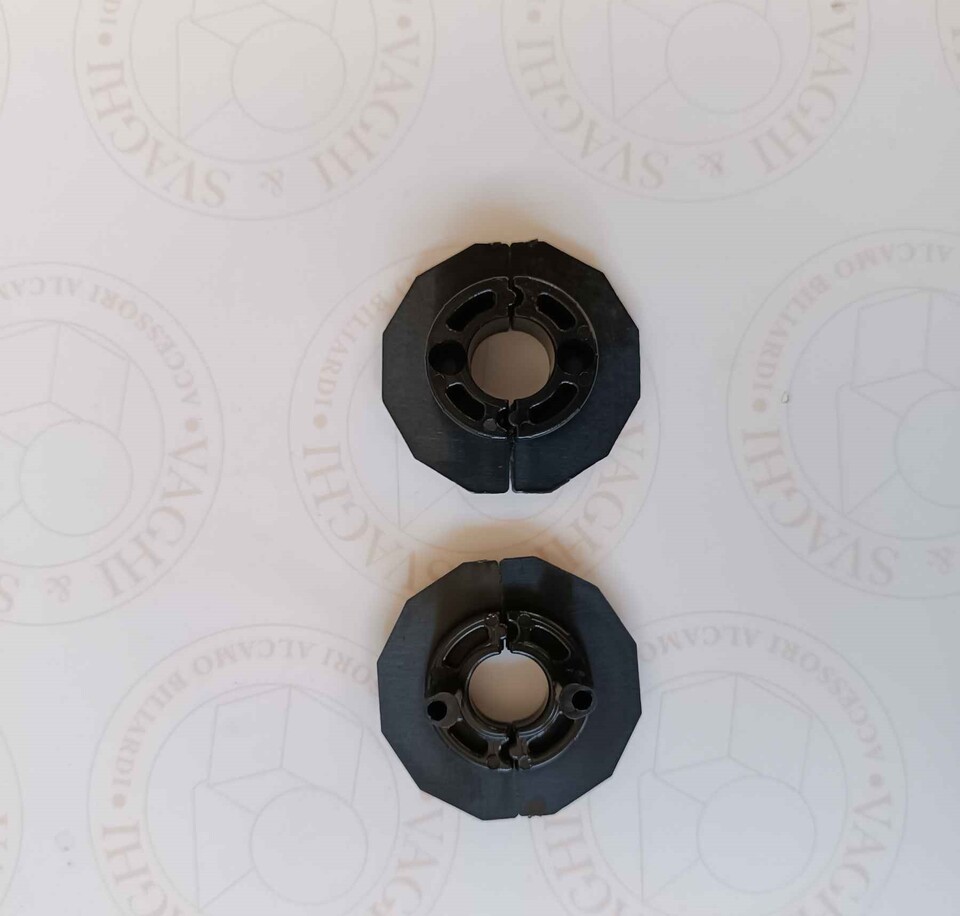 BOCCOLA NERA PER ASTA PASSANTE (LATO MANOPOLA) NORDITALIA EVO DIAMETRO 16 MM.