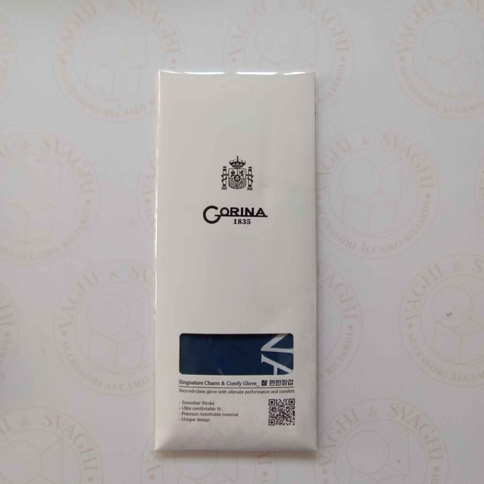 GUANTO DA BILIARDO GORINA MANO SX (MANCINO)  BLU