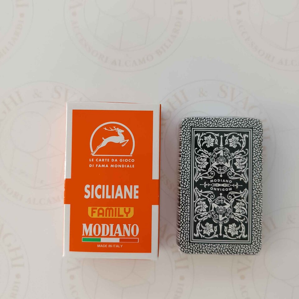 CARTE SICILIANE MODIANO ARANCIONE FAMILY