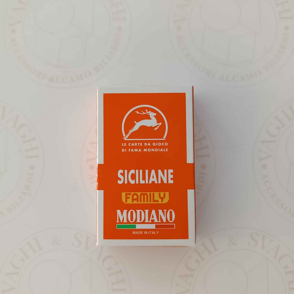 CARTE SICILIANE MODIANO ARANCIONE FAMILY