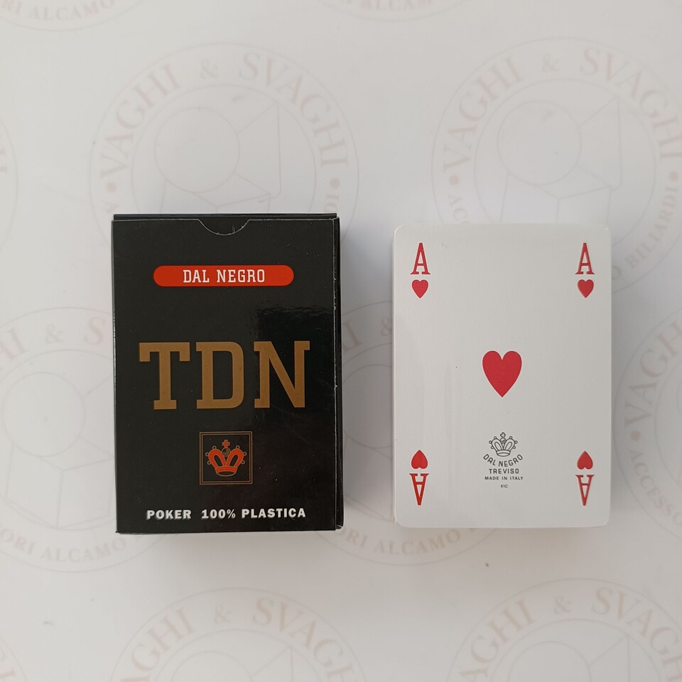 CARTE DA GIOCO TDN POKER DORSO ROSSO