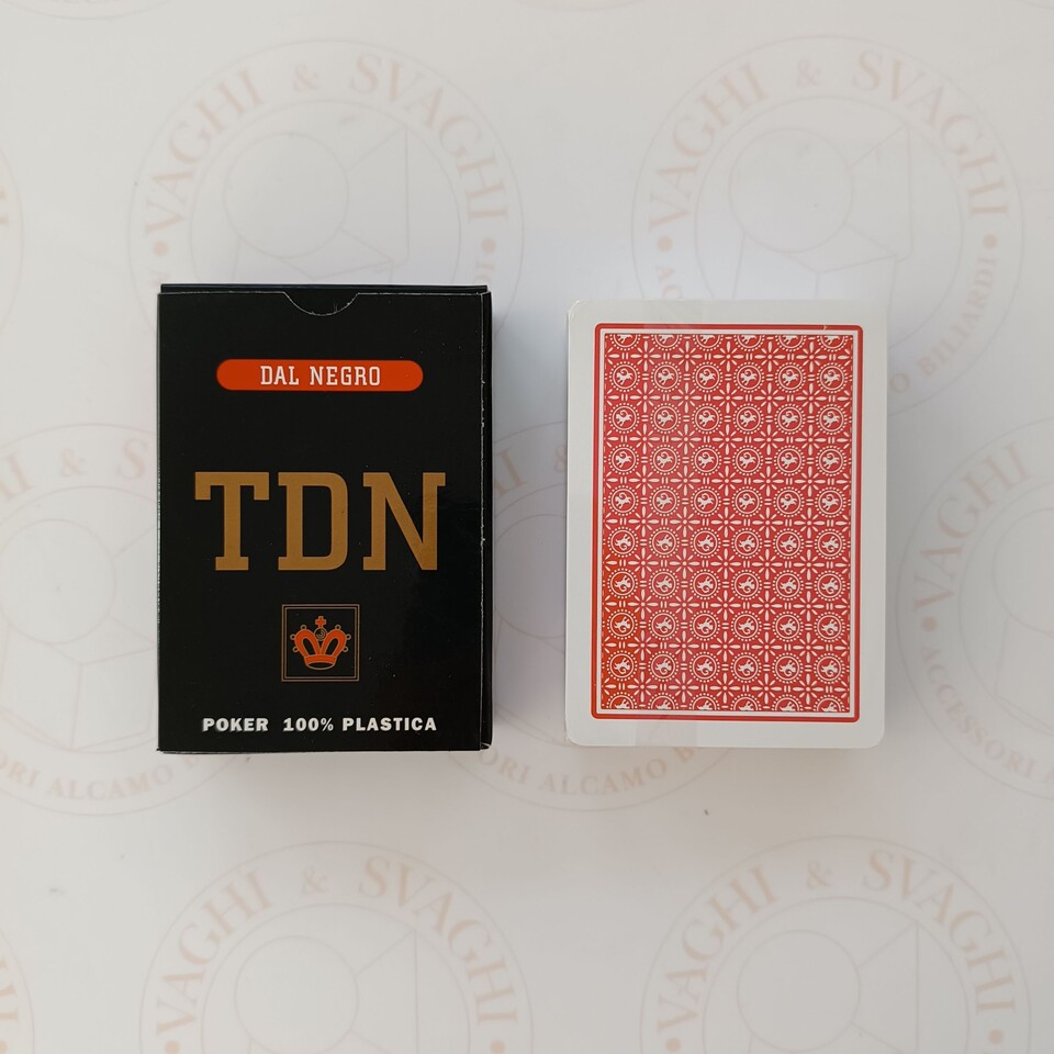 CARTE DA GIOCO TDN POKER DORSO ROSSO