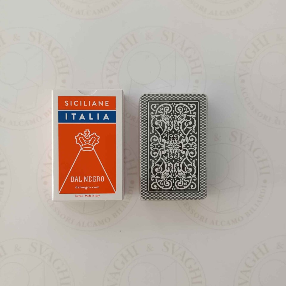 CARTE SICILIANE DAL NEGRO ITALIA ASTUCCIO ROSSO