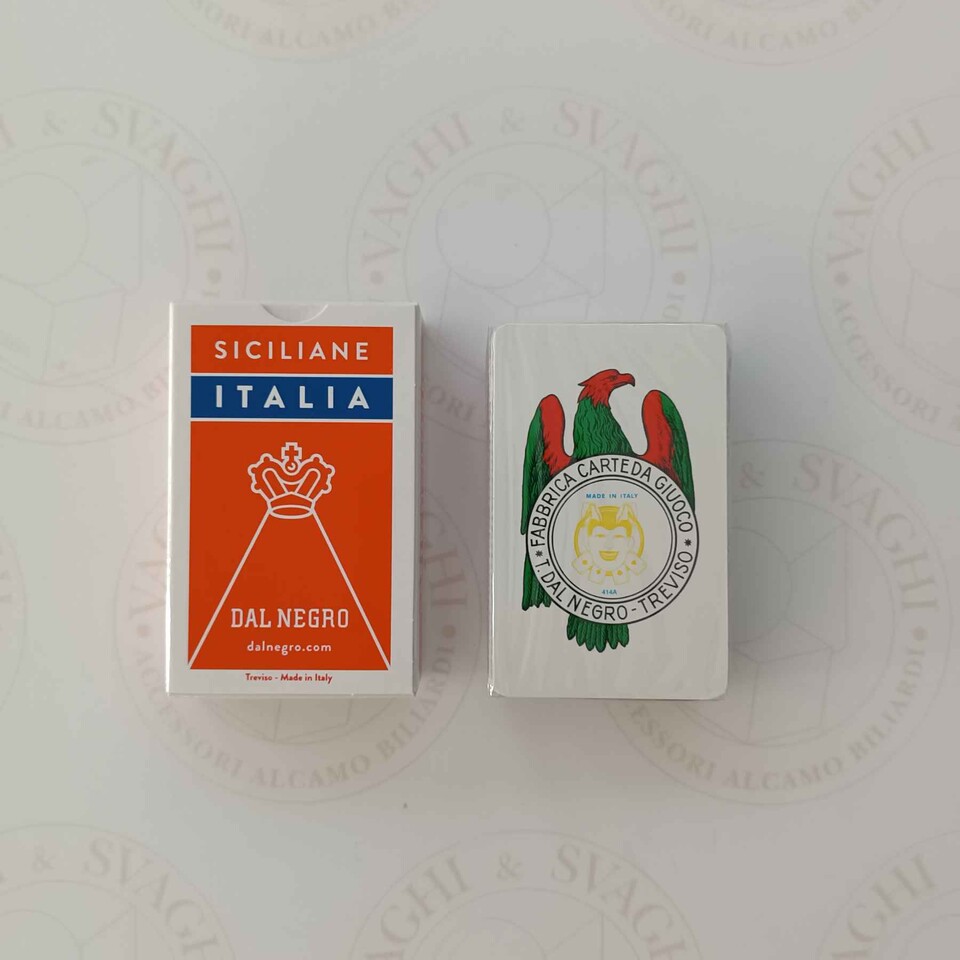 CARTE SICILIANE DAL NEGRO ITALIA ASTUCCIO ROSSO