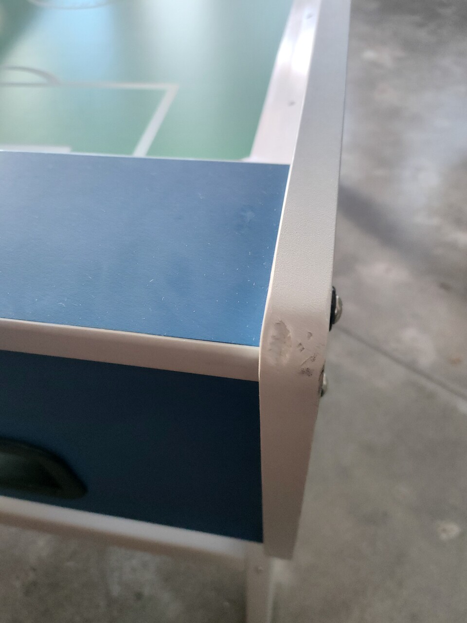 CALCIO BALILLA  (NUOVO CON DIFETTO) GARLANDO MASTER PRO WEATERPROOF ASTE RIENTRANTI
