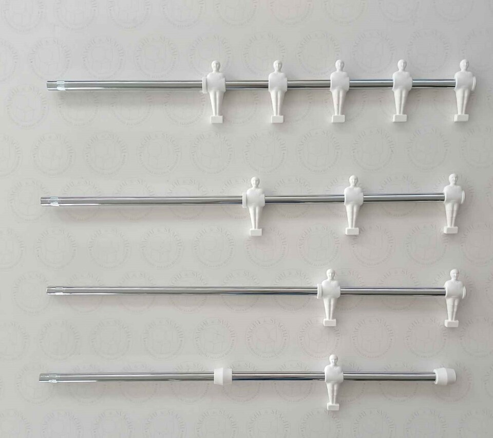 SERIE ASTE ESTERNE ROBERTO SPORT DIAM. 18 X 790 MM OMINI BIANCHI