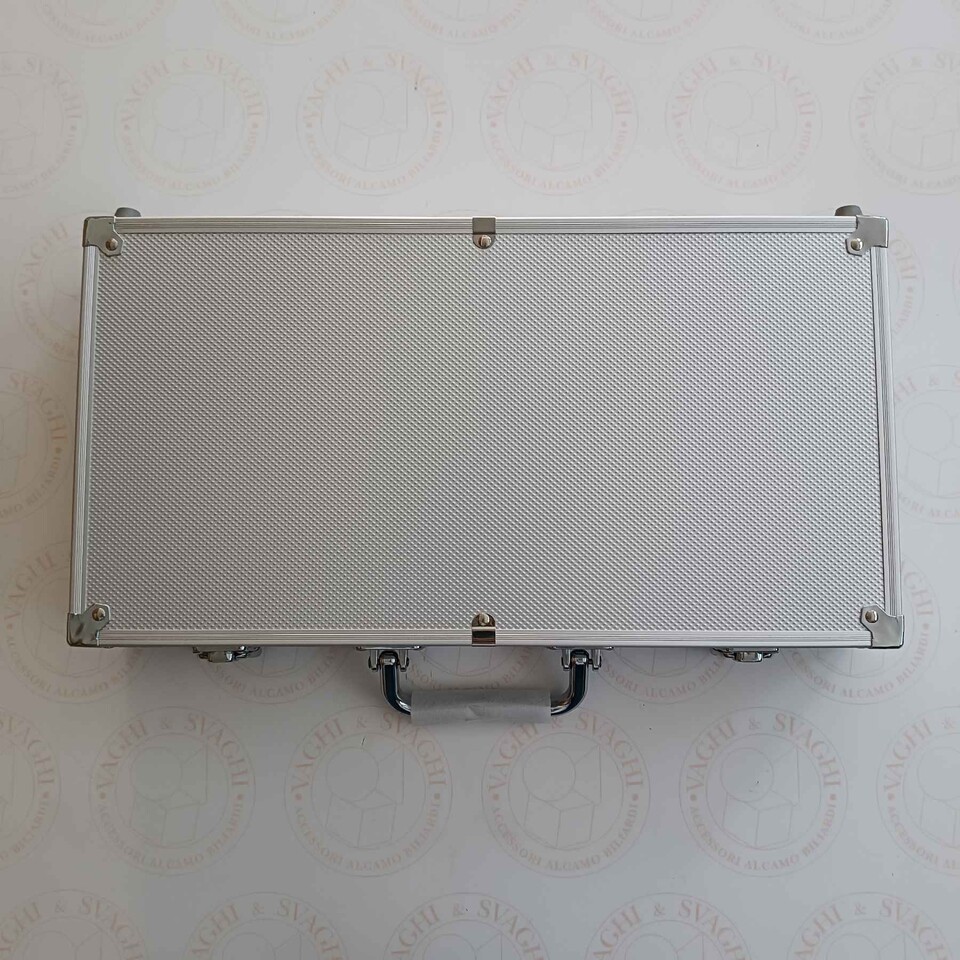 VALIGETTA IN ALLUMINIO DAL NEGRO 300 FICHES CON VALORI