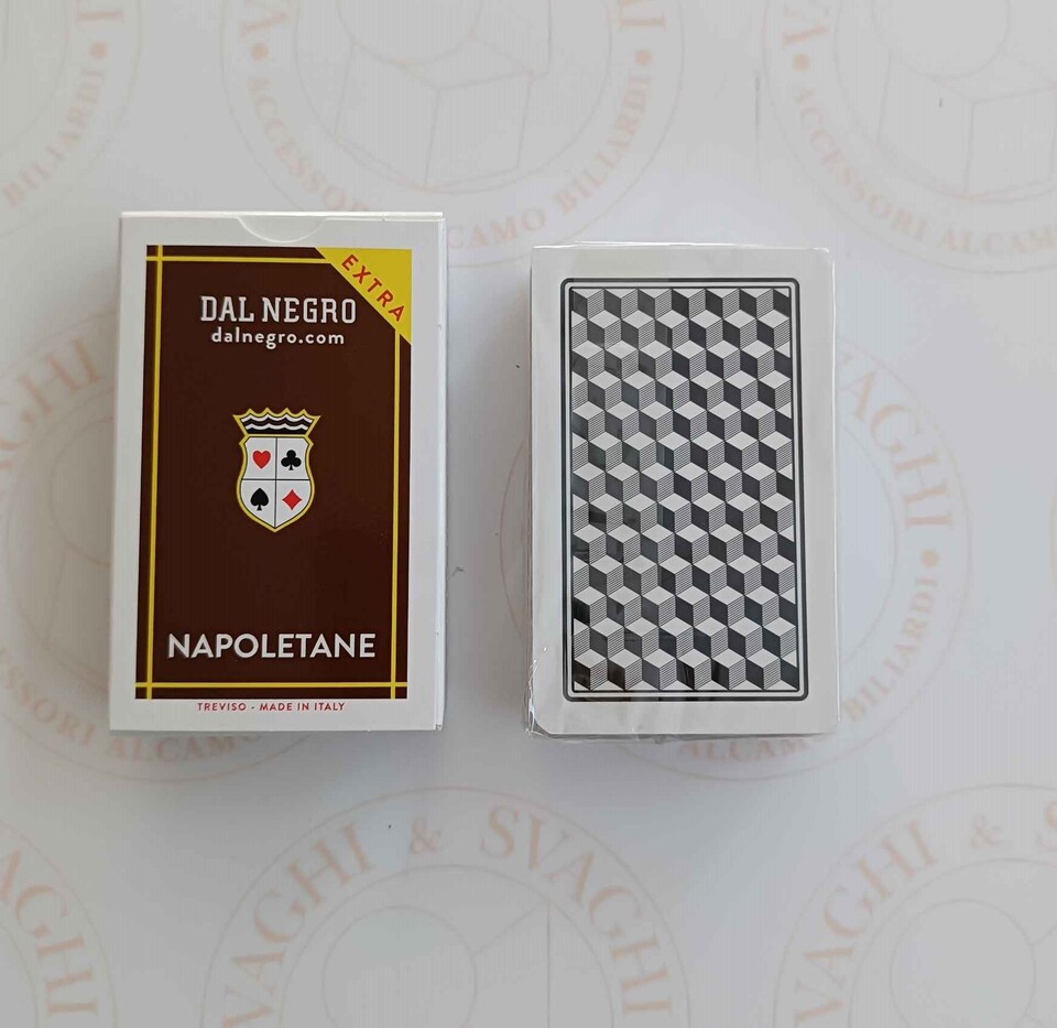 CARTE NAPOLETANE DAL NEGRO N. 87 EXTRA ASTUCCIO MARRONE