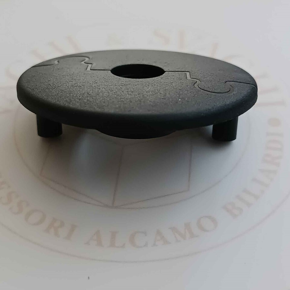 FLANGIA CON PERNI PER BOCCOLA A SFERA  (DIAM 16 MM) GARLANDO 20 MM COLORE NERA