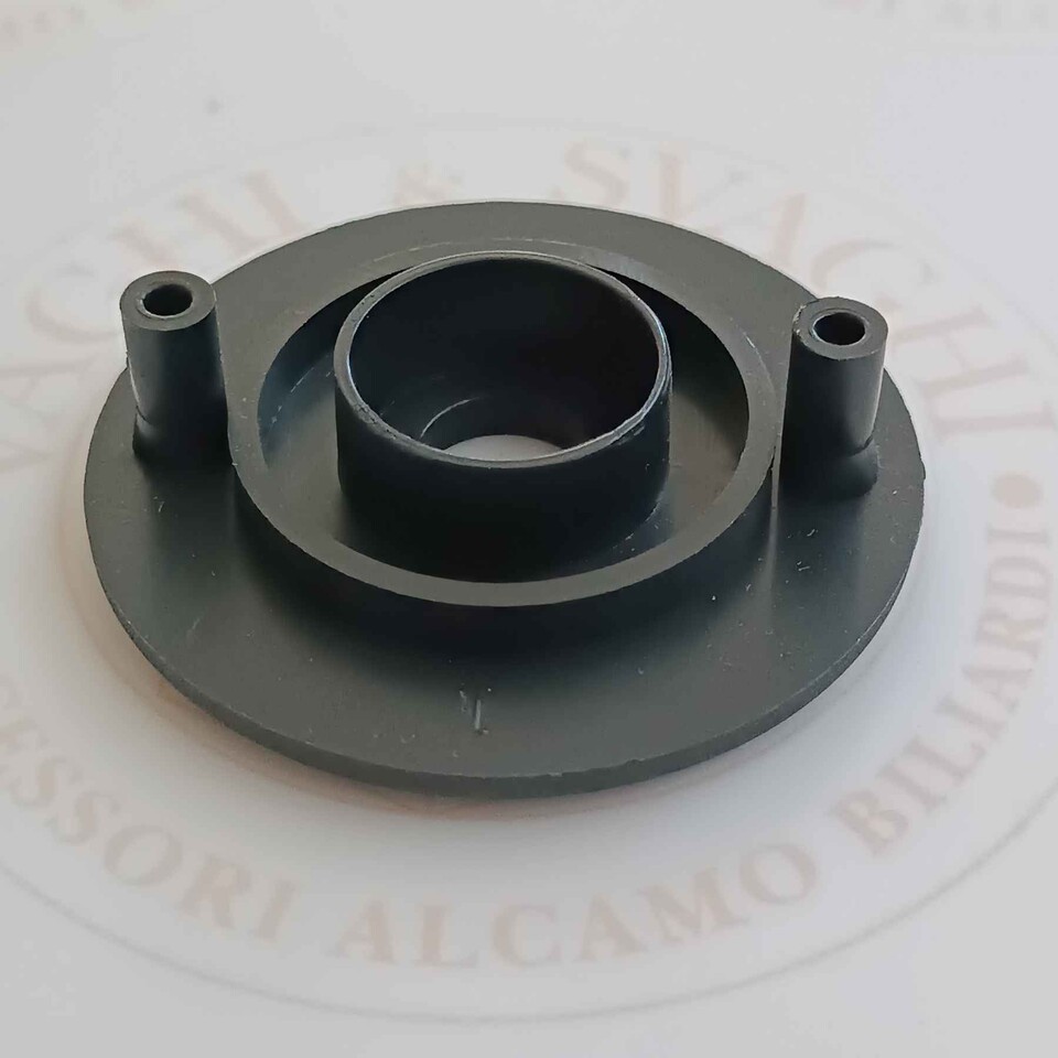 FLANGIA CON PERNI PER BOCCOLA A SFERA  (DIAM 16 MM) GARLANDO 20 MM COLORE NERA