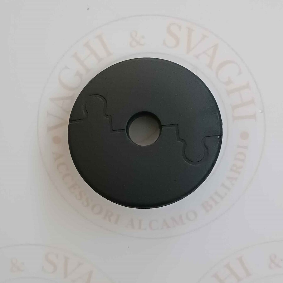 FLANGIA CON PERNI PER BOCCOLA A SFERA  (DIAM 16 MM) GARLANDO 25 MM COLORE NERA