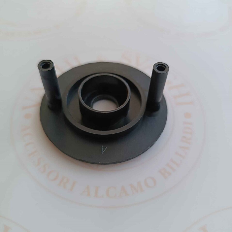 FLANGIA CON PERNI PER BOCCOLA A SFERA  (DIAM 16 MM) GARLANDO 30 MM COLORE NERA