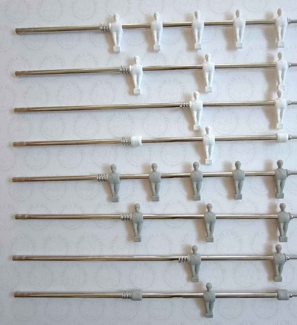 SERIE ASTE ESTERNE GARLANDO OMETTI BIANCO/ GRIGIO