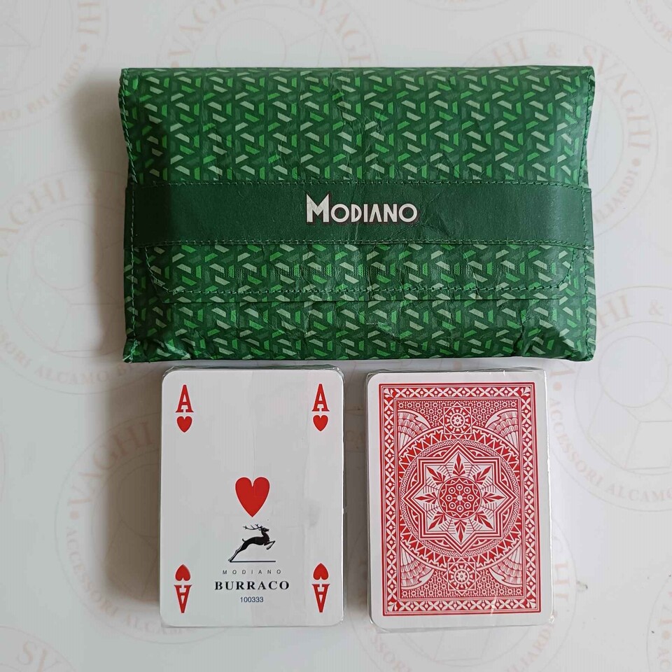 CARTE BURRACO MODIANO ASTUCCIO IN CARTA LAVABILE