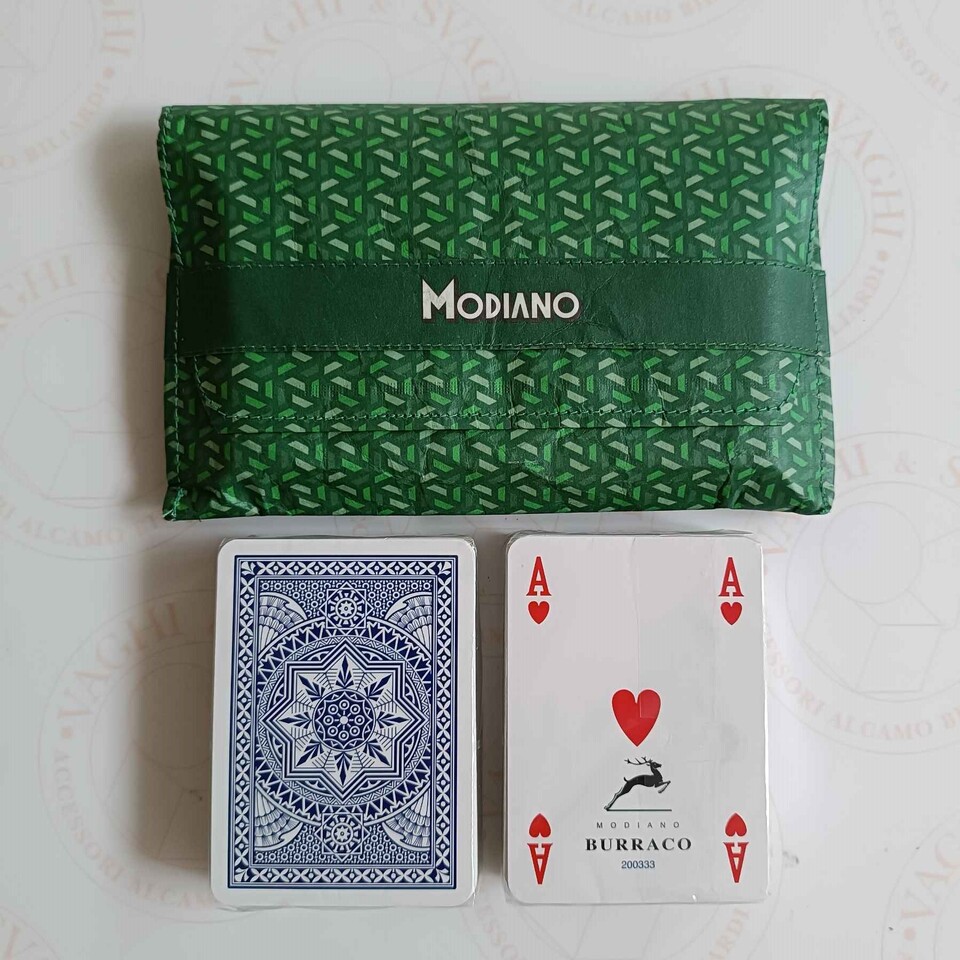 CARTE BURRACO MODIANO ASTUCCIO IN CARTA LAVABILE