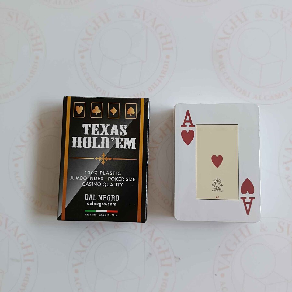 CARTE DA GIOCO DAL NEGRO TEXAS HOLD'EM NERO
