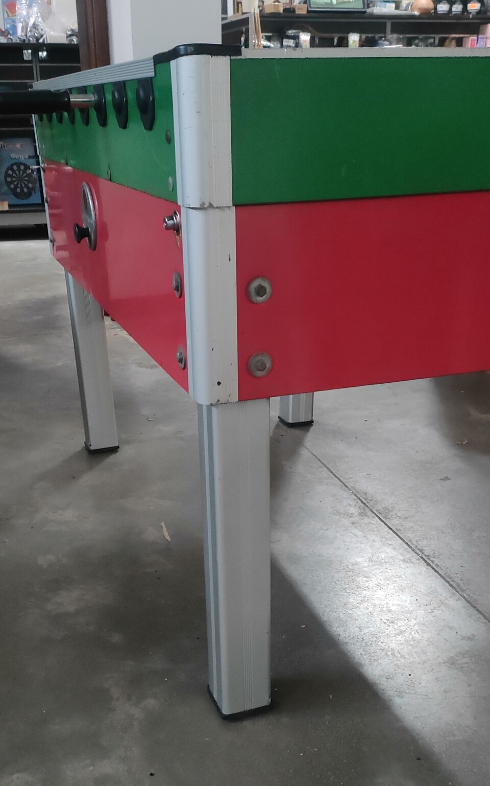 CALCIO BALILLA USATO ROBERTO SPORT NEW CAMP VERDE- ROSSO