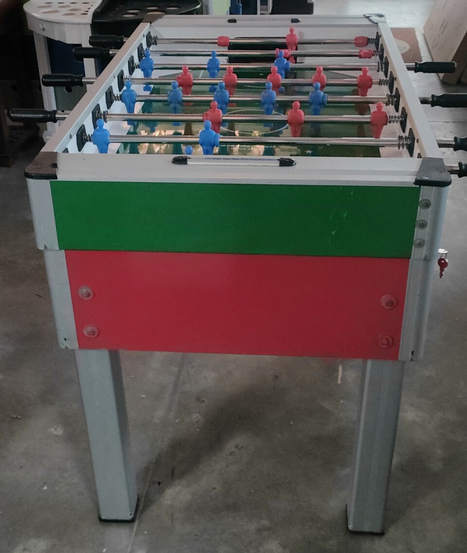 CALCIO BALILLA USATO ROBERTO SPORT NEW CAMP VERDE- ROSSO