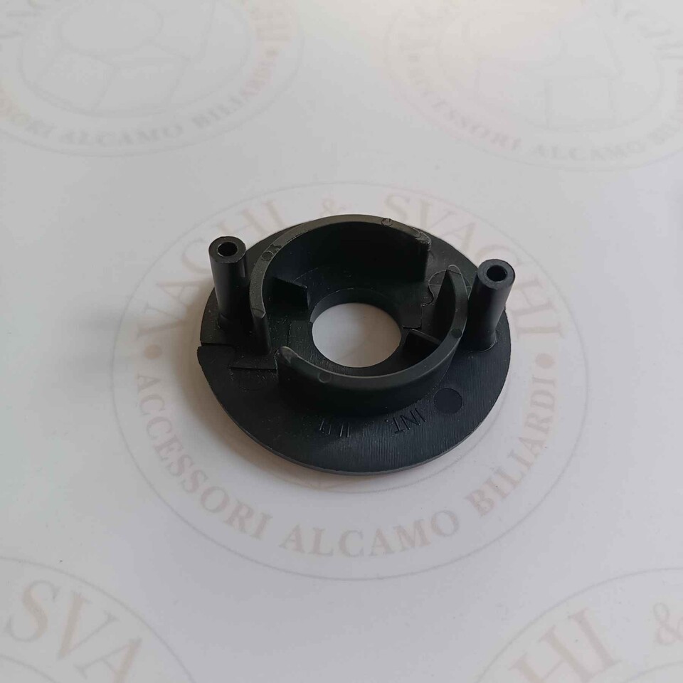 FLANGIA CON PERNI PER BOCCOLA A SFERA  (DIAM 16 MM) GARLANDO 25 MM COLORE NERA