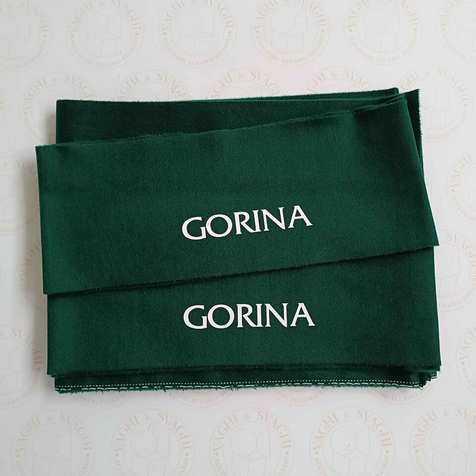 PANNO X SPONDE DA BILIARDO GORINA L VERDE  BOTELLA CON SERIGRAFIA