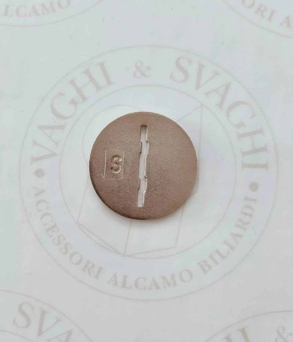 GETTONIERA PER CALCIO BALILLA GARLANDO IN ALLUMINIO PER GETTONI SNOOKER