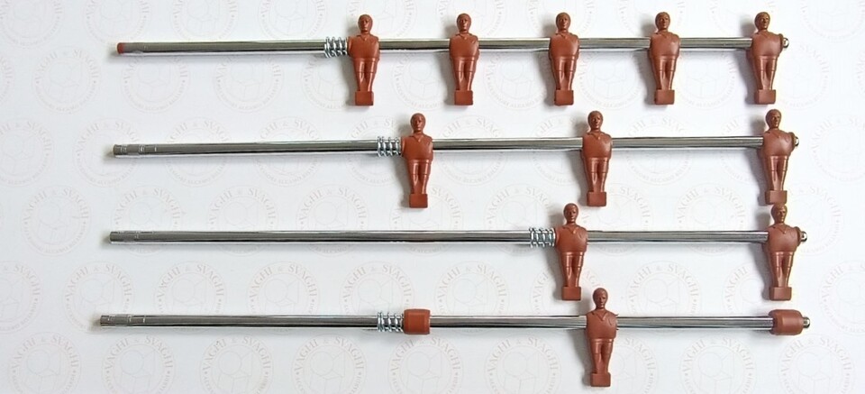 SERIE ASTE ESTERNE GARLANDO OMETTI MARRONI