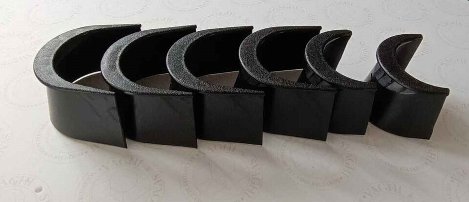 POCKET NERO SET 6 PEZZI GARLANDO BUCA LARGA DA 11 CM