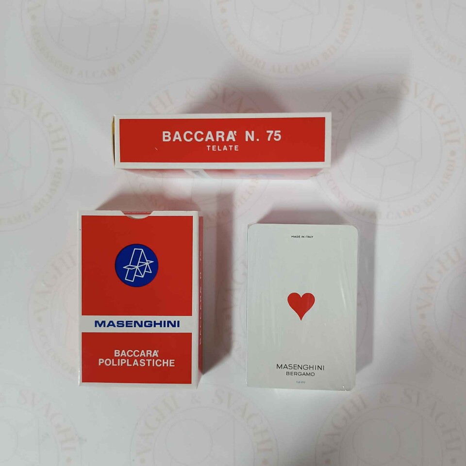 CARTE BACCARA' 75 DORSO ROSSO MASENGHINI