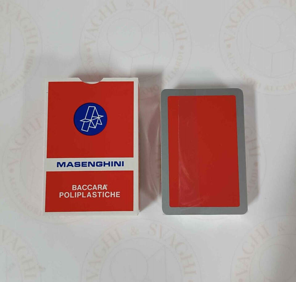 CARTE BACCARA' 75 DORSO ROSSO MASENGHINI