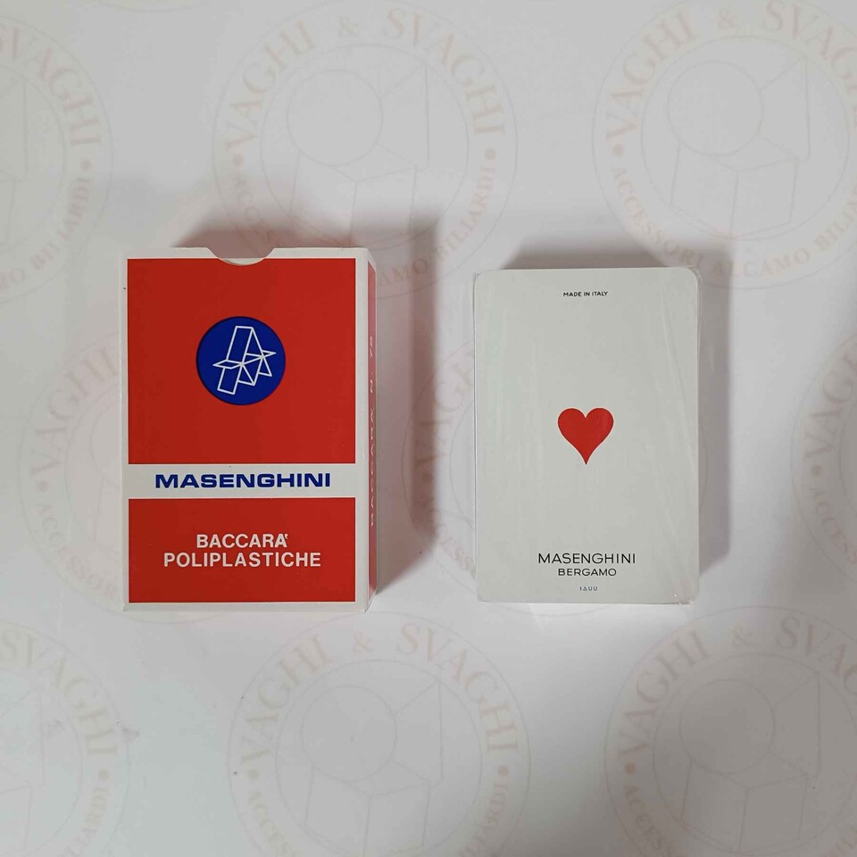 CARTE BACCARA' 75 DORSO ROSSO MASENGHINI