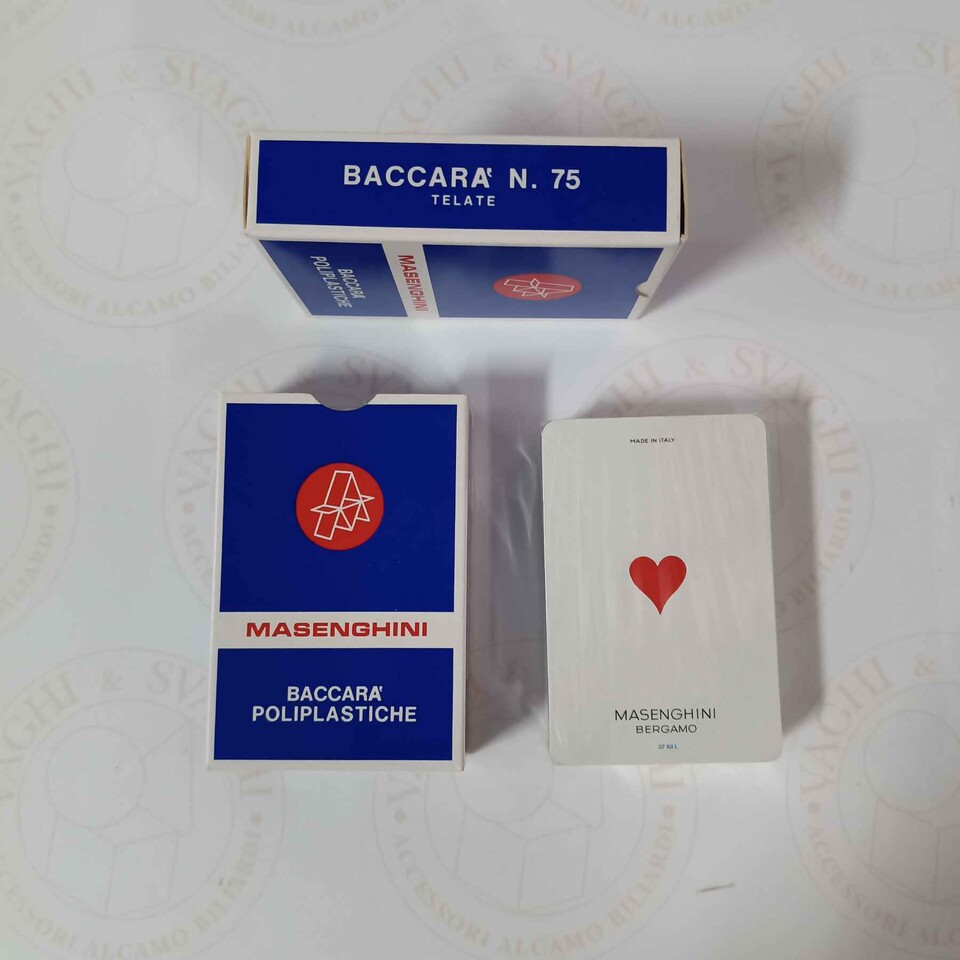 CARTE BACCARA' 75 DORSO BLU MASENGHINI