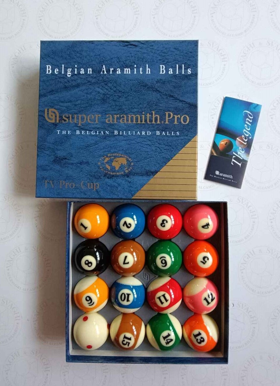 BILIE SET POOL SUPER ARAMITH PRO TV-CUP DIAM. 57,2 MM.