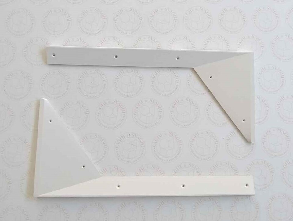 FERMAVETRO BIANCO ANGOLO BASSO GARLANDO PER C.GIOCO CM 115 SET 2 PZ.SET