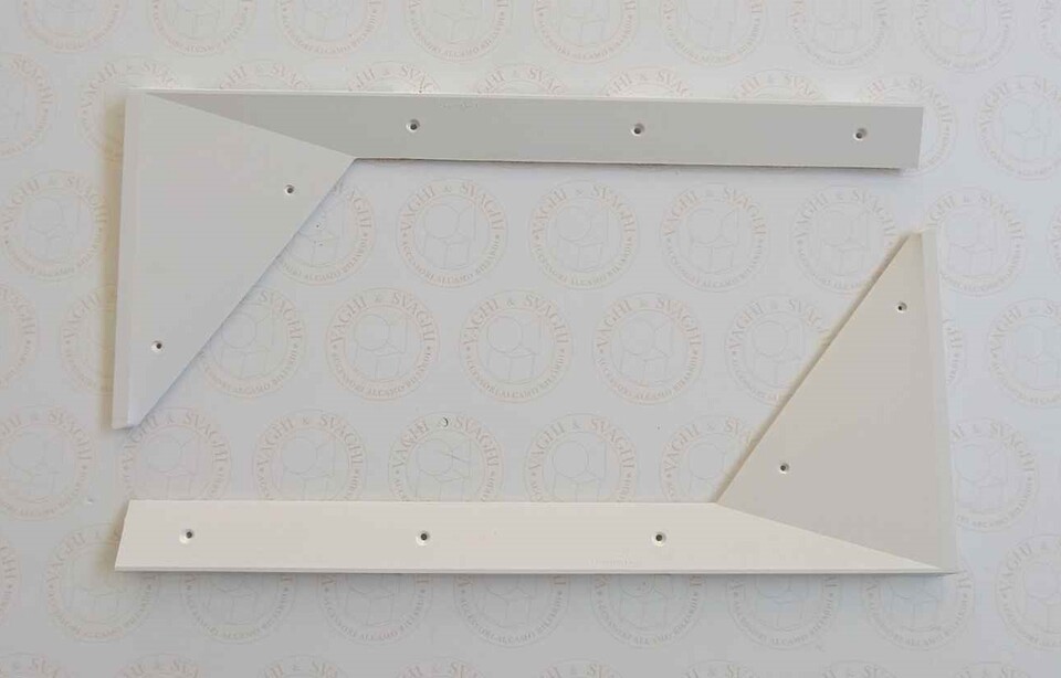 FERMAVETRO BIANCO ANGOLO BASSO GARLANDO PER C.GIOCO CM 120 SET 2 PZ