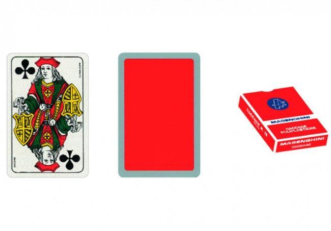 CARTE BACCARA' 75 DORSO ROSSO MASENGHINI