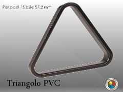 TRIANGOLO PER BILIARDO NORDITALIA IN PLASTICA NERO 57,2 ECO