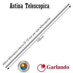 ASTINA INTERNA GARLANDO CROMATA DIAM. 10 X 740 MM.