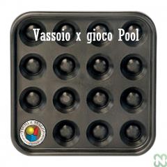 VASSOIO DI PLASTICA (POOL) NORDITALIA PER 16 BILIE DA 57,2 MM.