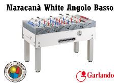 CALCIO BALILLA GARLANDO MARACANA' WHITE  ANGOLI BASSI