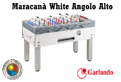 CALCIO BALILLA GARLANDO MARACANA' WHITE  ANGOLI ALTI