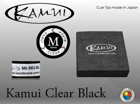 CUOIO  KAMUI BLACK CLEAR MEDIUM DIAM. 14 MM